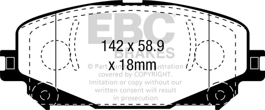 EBC GREENSTUFF Brake Pad Set Renault