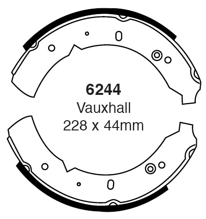 EBC Vauxhall Brake Shoe Set