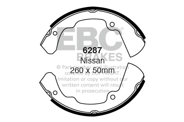 EBC Nissan Commercial Brake Shoe Set