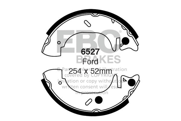 EBC Brake Shoe Set Rear Ford Commercial