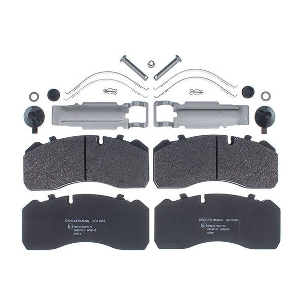 EBG Brake pads front rear Iveco MAN 0004210710