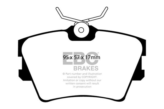 EBC GREENSTUFF Rear Brake Pad Set Volkswagen 701698451