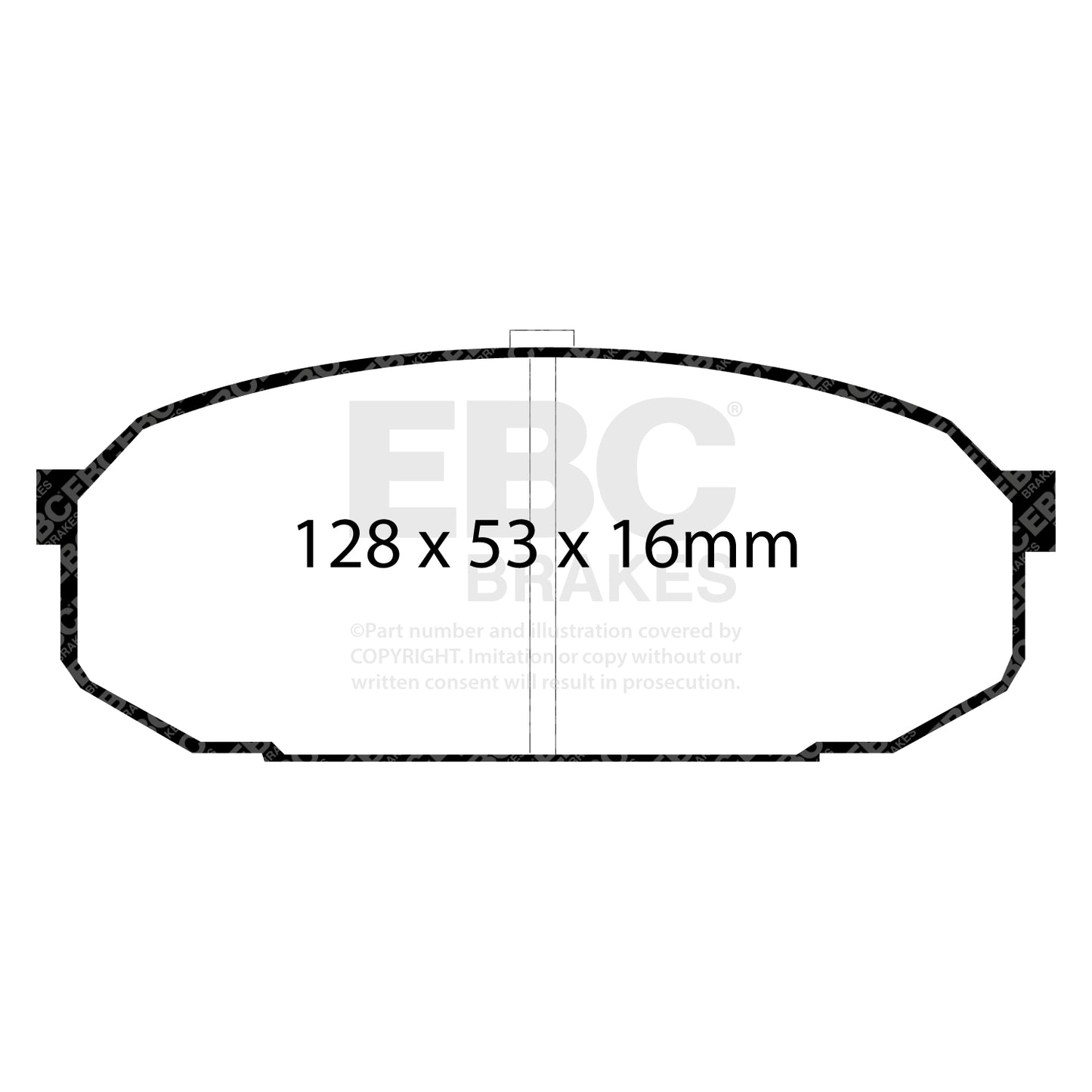 EBC Zestaw klocków hamulcowych ULTIMAX2 przód Mazda 1U013328Z B0Y13323Z