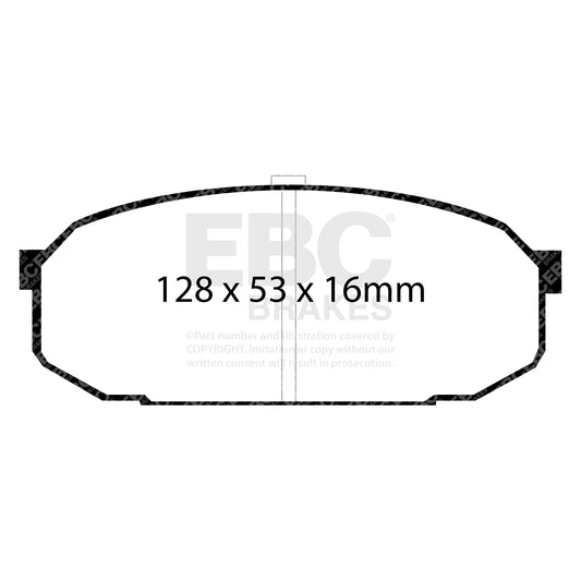 EBC ULTIMAX2 Brake Pad Set front Mazda 1U013328Z B0Y13323Z
