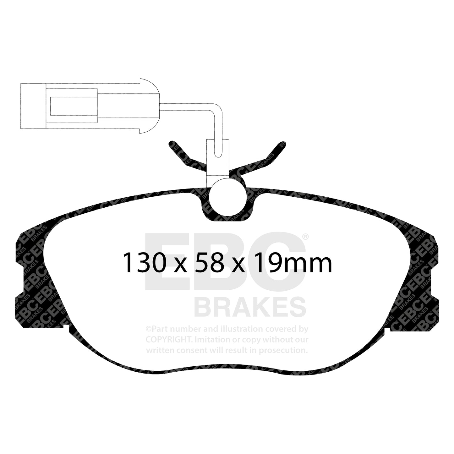 EBC YELLOWSTUFF Front Brake Pad Set Alfa Romeo Lancia 60777621