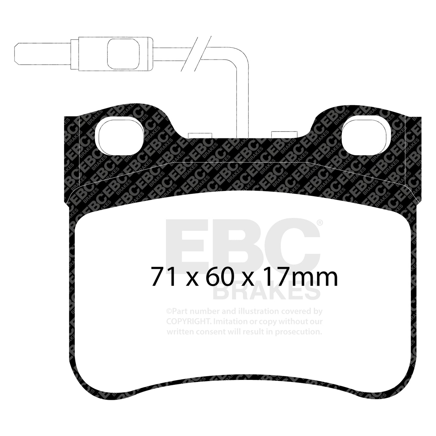 EBC ULTIMAX2 Front Brake Pad Set Citroen 95619549