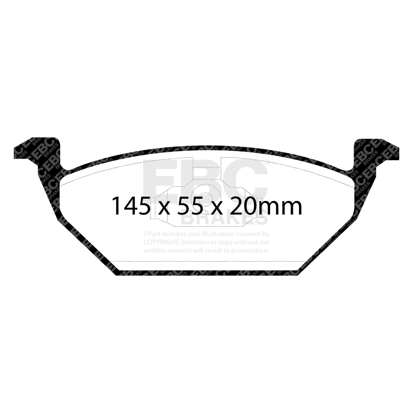 EBC REDSTUFF Front Brake Pad Set Volkswagen