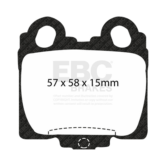 EBC ULTIMAX2 Brake Pad Set rear Lexus Toyota