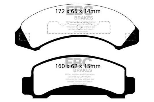 EBC GREENSTUFF Brake Pad Set Ford Mazda