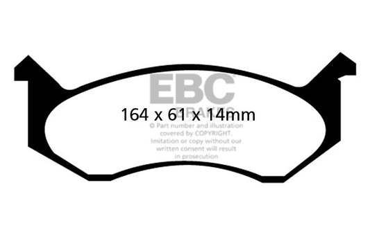 EBC GREENSTUFF Brake Pad Set Dodge