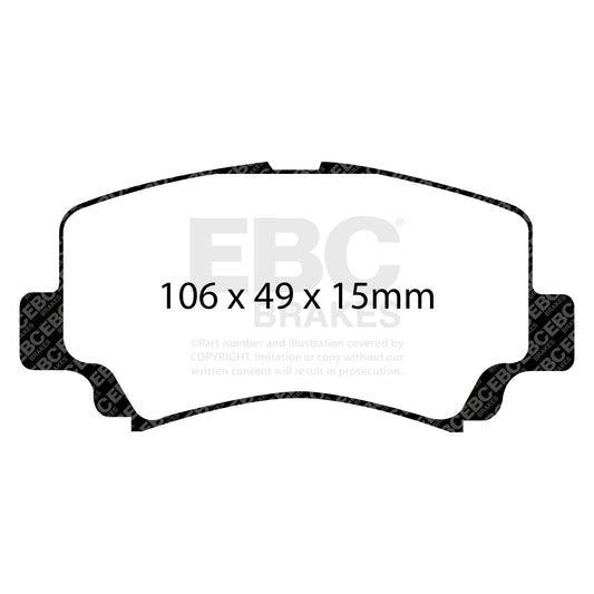EBC ULTIMAX2 Brake Pad Set Front Dfsk DR Opel Suzuki Vauxhall