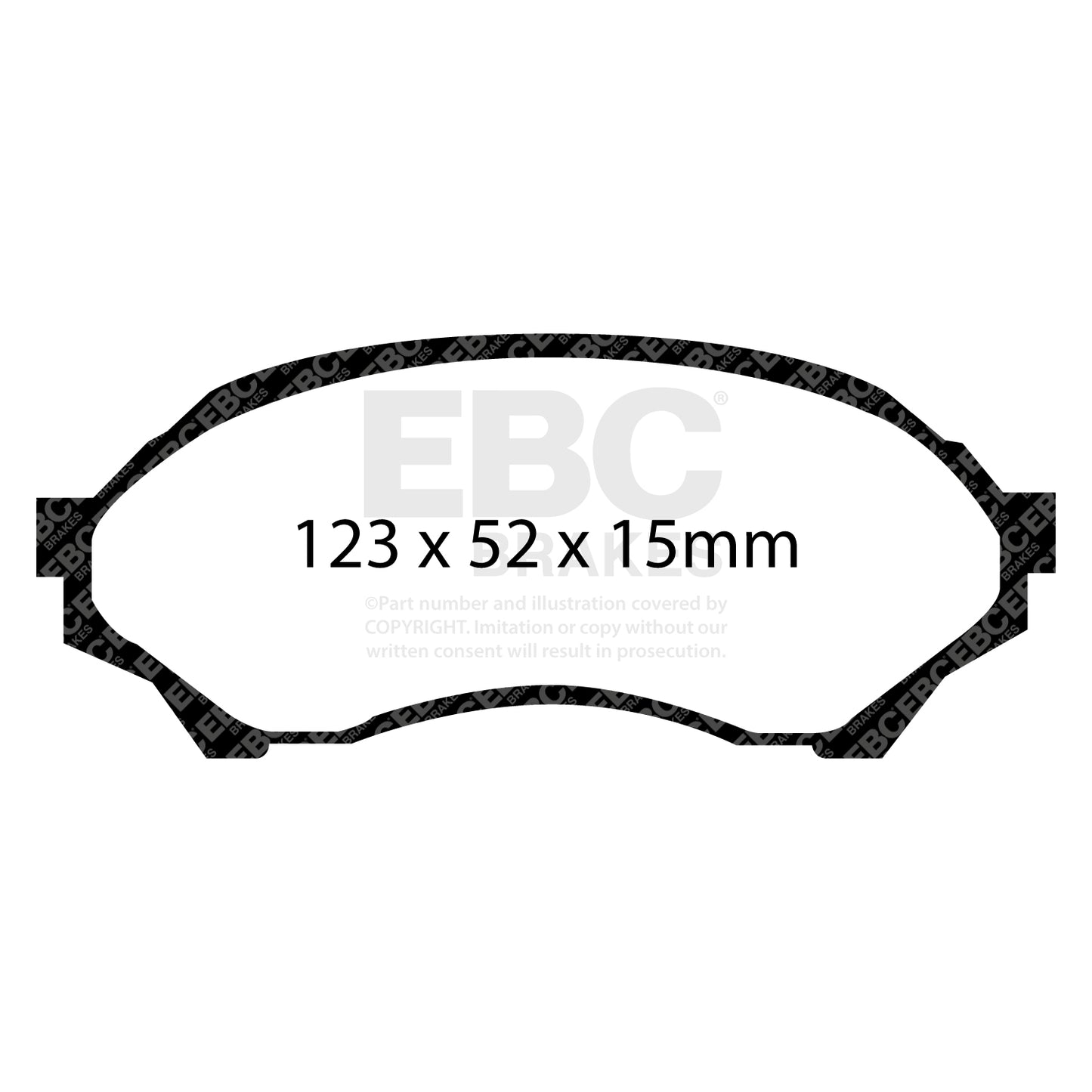 EBC ULTIMAX2 Brake Pad Set front Mazda A15019K2 BJYD3328Z