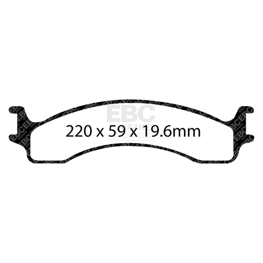 EBC YELLOWSTUFF Front Brake Pad Kit Dodge (USA)