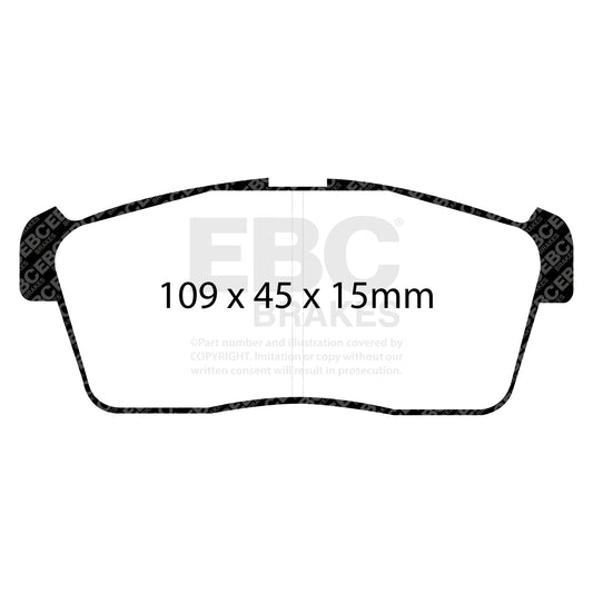 EBC Zestaw klocków hamulcowych GREENSTUFF przód Daihatsu Mitsubishi Nissan
