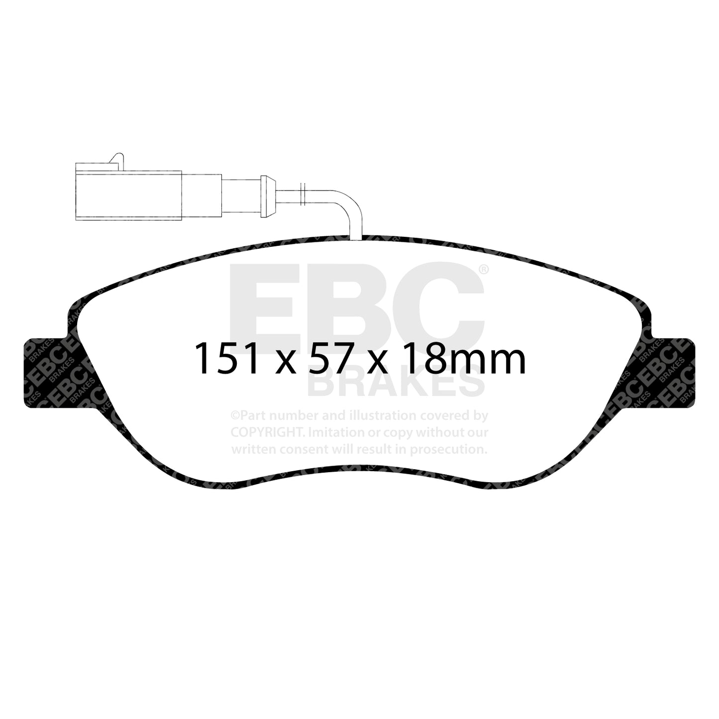 EBC Zestaw klocków hamulcowych GREENSTUFF przód Alfa Romeo Fiat Lancia