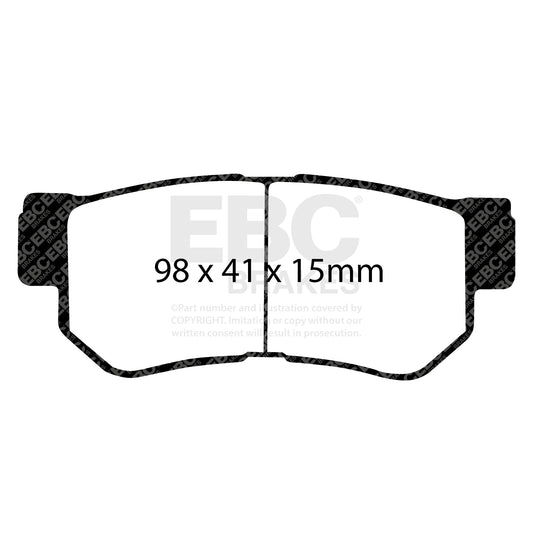 EBC GREENSTUFF Rear Brake Pad Set Hyundai Kia 58302-39A40