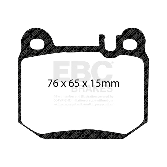 EBC ULTIMAX2 Brake Pad Set Rear Mercedes-Benz 1634200920