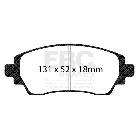 EBC ULTIMAX2 Brake Pad Set Front Toyota 0446502140