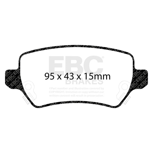 EBC REDSTUFF Rear Brake Pad Set