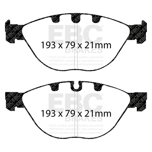 EBC REDSTUFF Front Brake Pad Set BMW (Alpina) BMW 34116763652