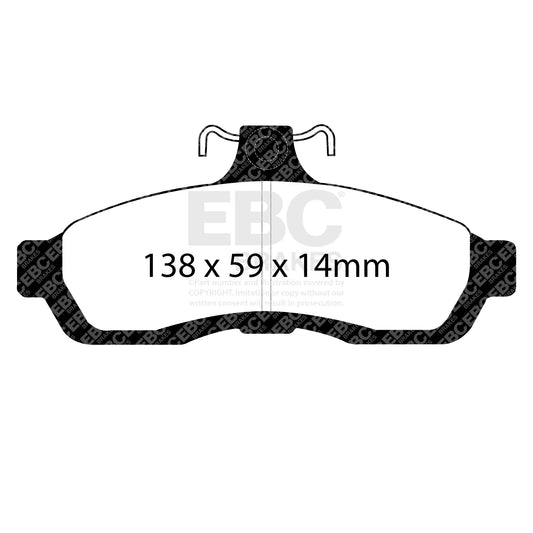 EBC REDSTUFF Front Brake Pad Set