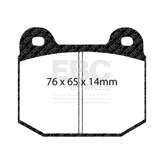 EBC REDSTUFF Brake Pad Set rear Maserati MG