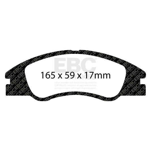 EBC ULTIMAX2 Front Brake Pads Kit Kia 581012FA10 581012FA20