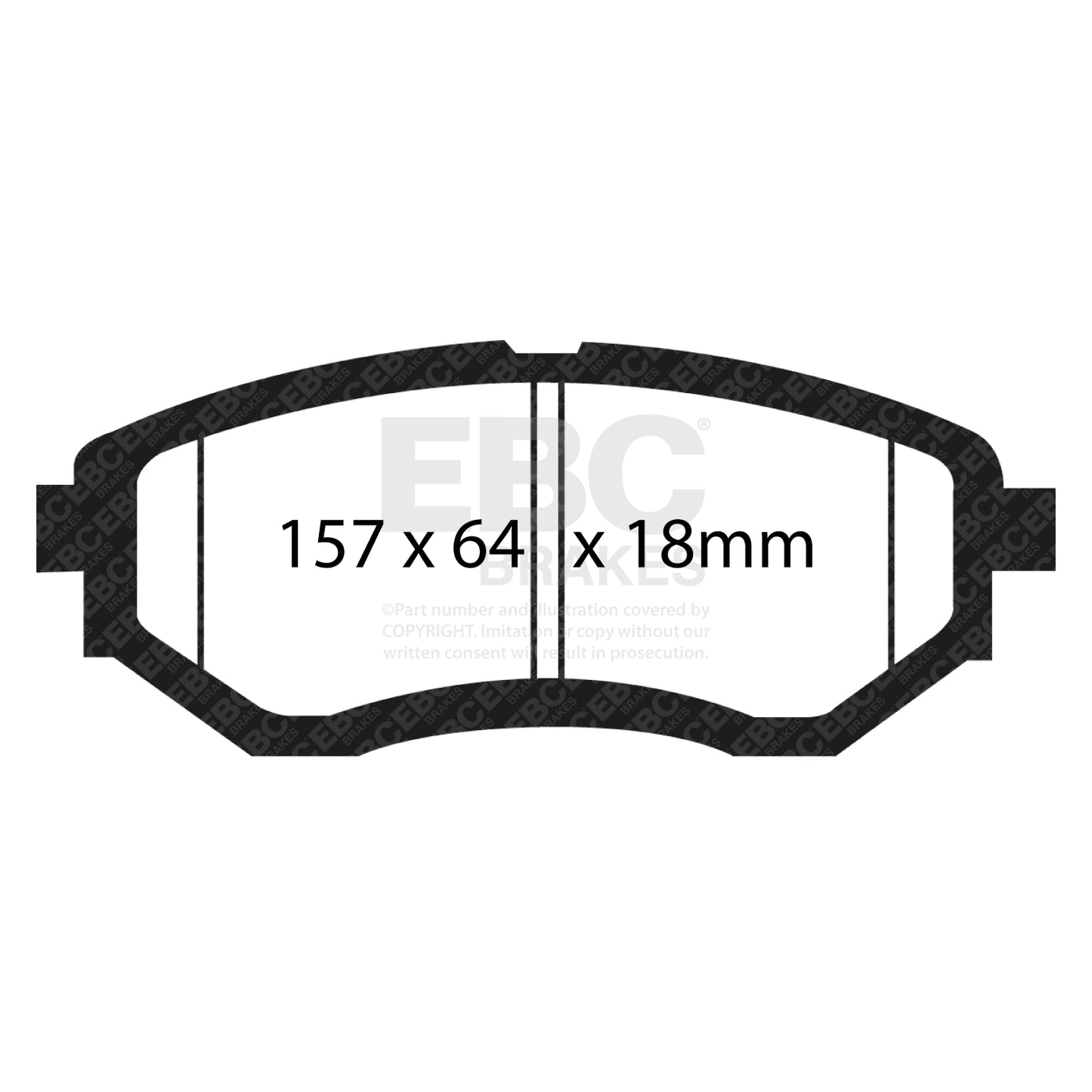 EBC Brake Pad Set BLUESTUFF NDX Front Subaru 26296AE020