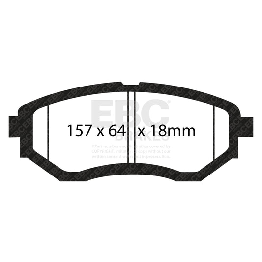 EBC REDSTUFF Brake Pad Set Front Subaru 26296AE020 26296AG030