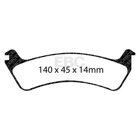 EBC GREENSTUFF Rear Brake Pad Set Ford