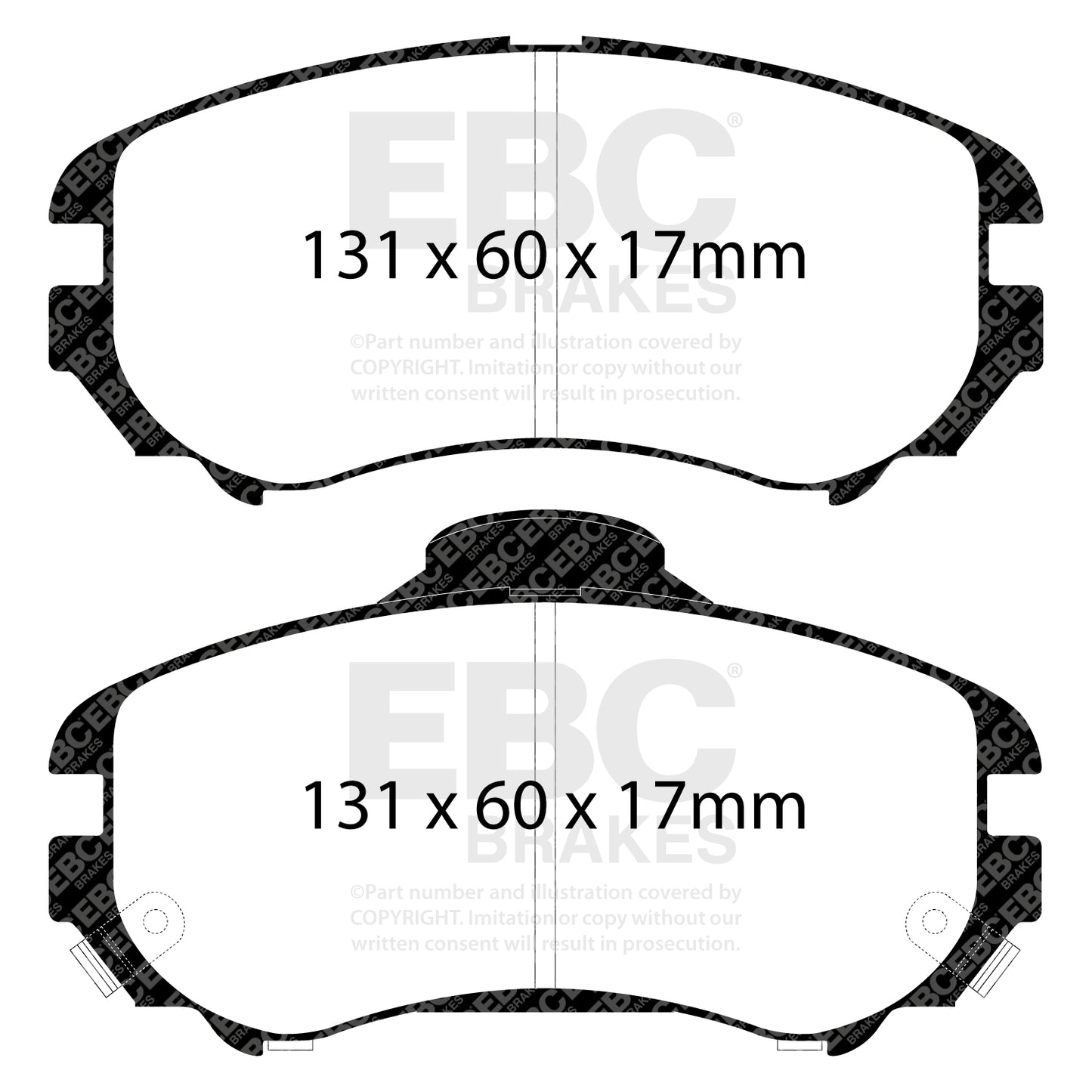 EBC GREENSTUFF Front Brake Pad Set Hyundai Kia 581012CA10