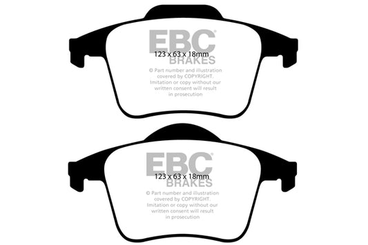 EBC REDSTUFF Brake Pad Set Volvo 2745280 620851 6208-51 274330