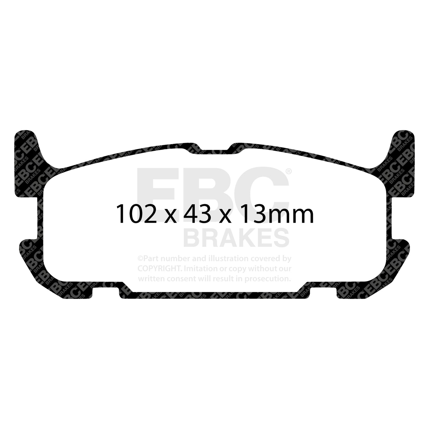 EBC GREENSTUFF Brake Pad Set Rear Mazda