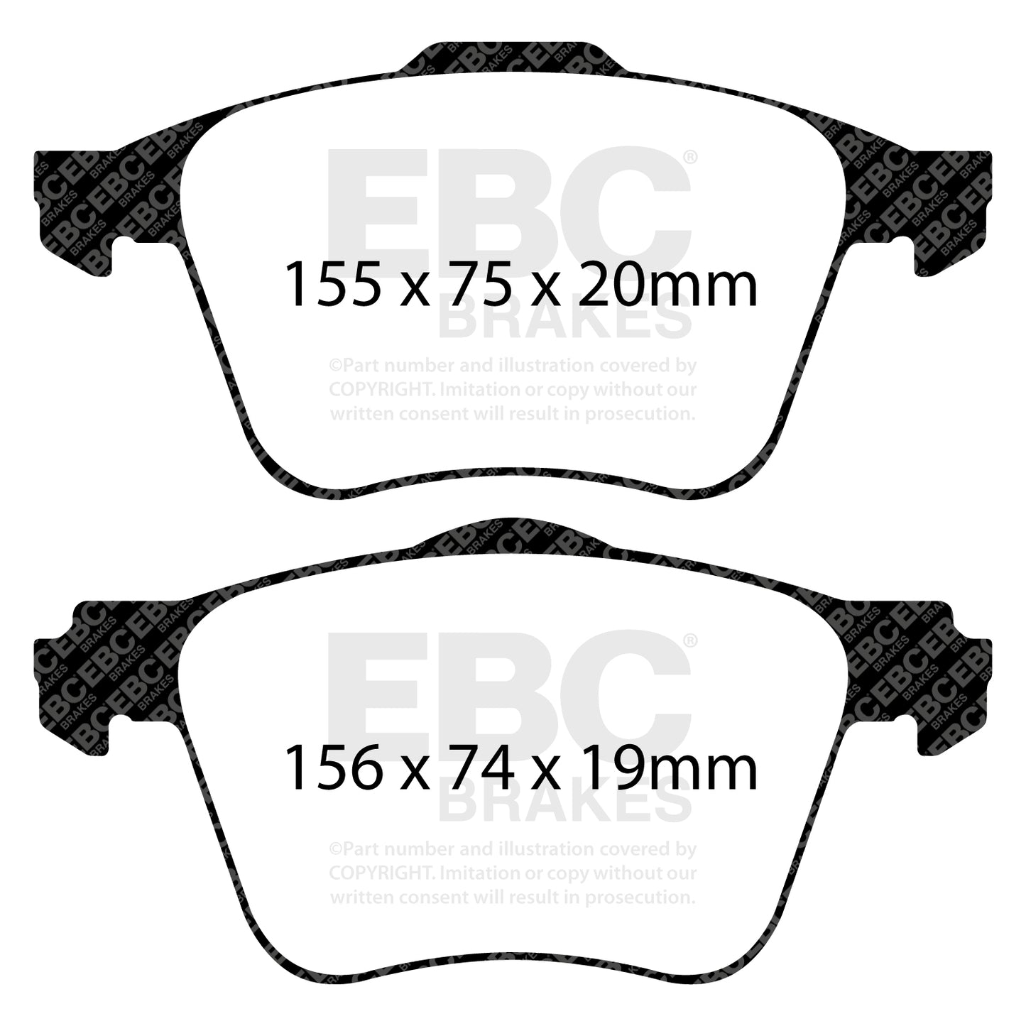 EBC GREENSTUFF Front Brake Pads Set Volvo