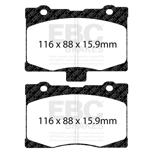 EBC REDSTUFF Front Brake Pad Set Honda 45022-SJA-010