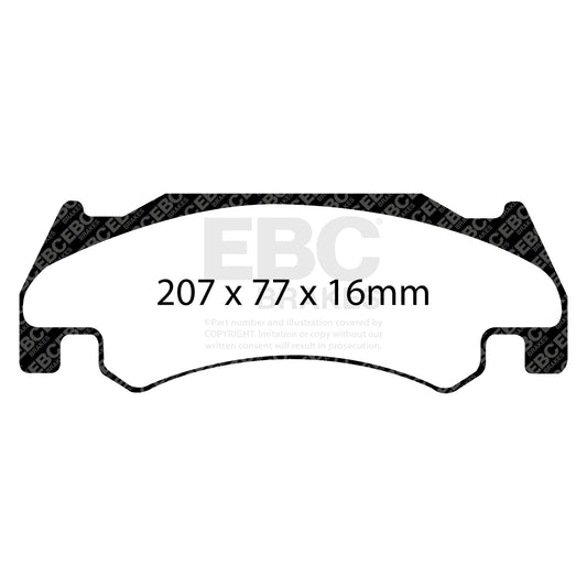EBC GREENSTUFF Brake Pad Set Front Dodge (USA)
