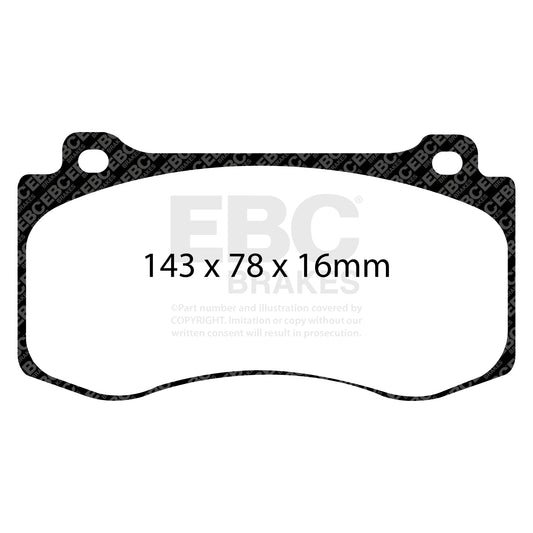 EBC GREENSTUFF Front Brake Pad Set Jeep
