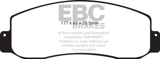 EBC GREENSTUFF Brake Pad Set Ford