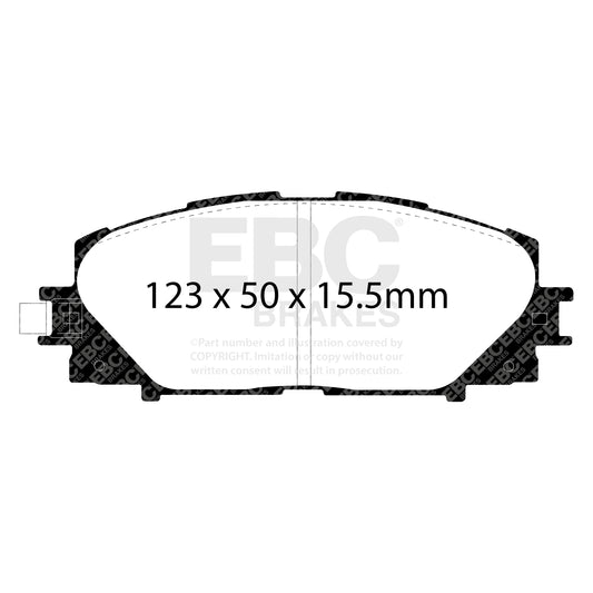 EBC Zestaw klocków hamulcowych GREENSTUFF przód Lexus Toyota 044650W140???