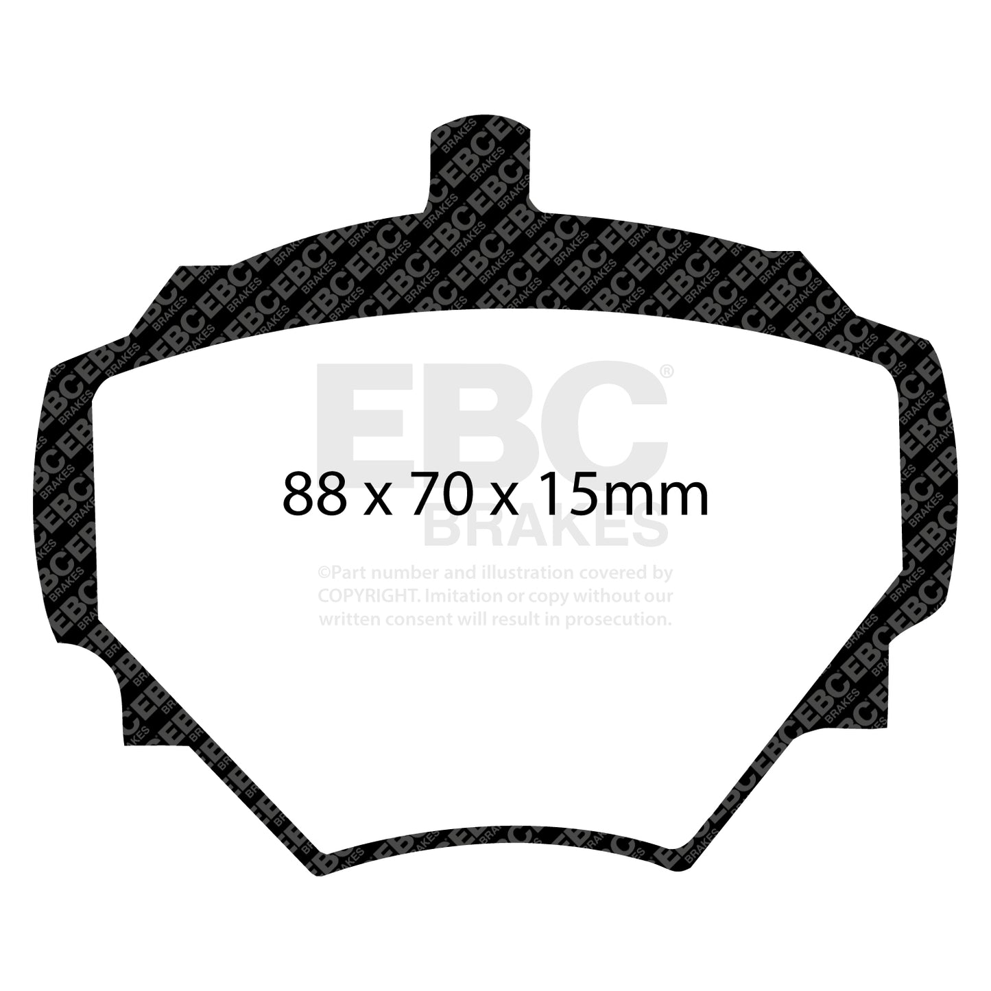 EBC Zestaw klocków hamulcowych ULTIMAX2 przód Vauxhall GBP266 RTC3164