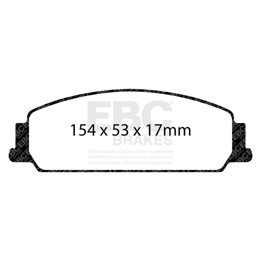 EBC REDSTUFF Front Brake Pad Set Bitter