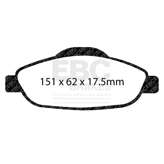 EBC GREENSTUFF Front Brake Pad Kit Peugeot 425393 425426