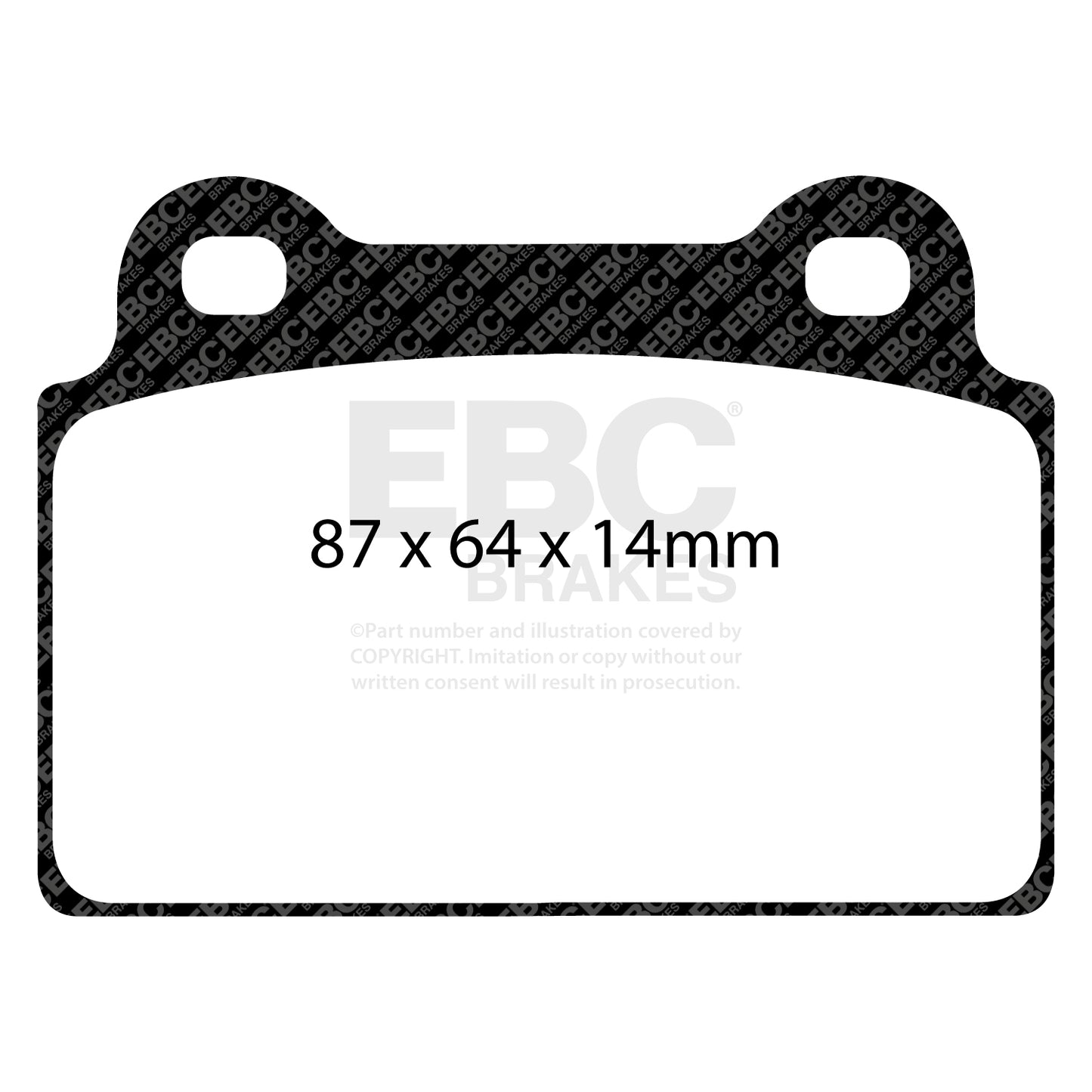 EBC YELLOWSTUFF Rear Brake Pad Set Mitsubishi Morgan 4605A584