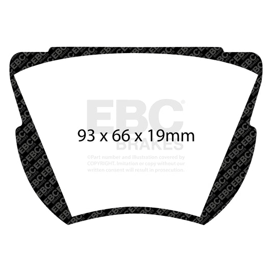 EBC GREENSTUFF Front Brake Pads Set Armstrong-Siddeley Rover