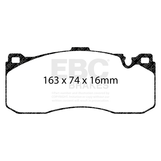 EBC REDSTUFF Front Brake Pad Set BMW 34116786044