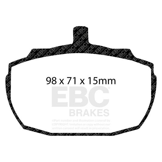 EBC GREENSTUFF Front Brake Pad Set Austin MG Morgan Princess