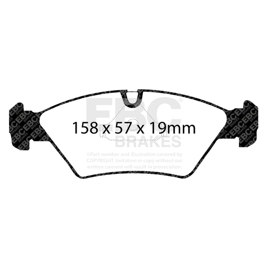 EBC GREENSTUFF Brake Pad Set front BMW Ferrari Maserati