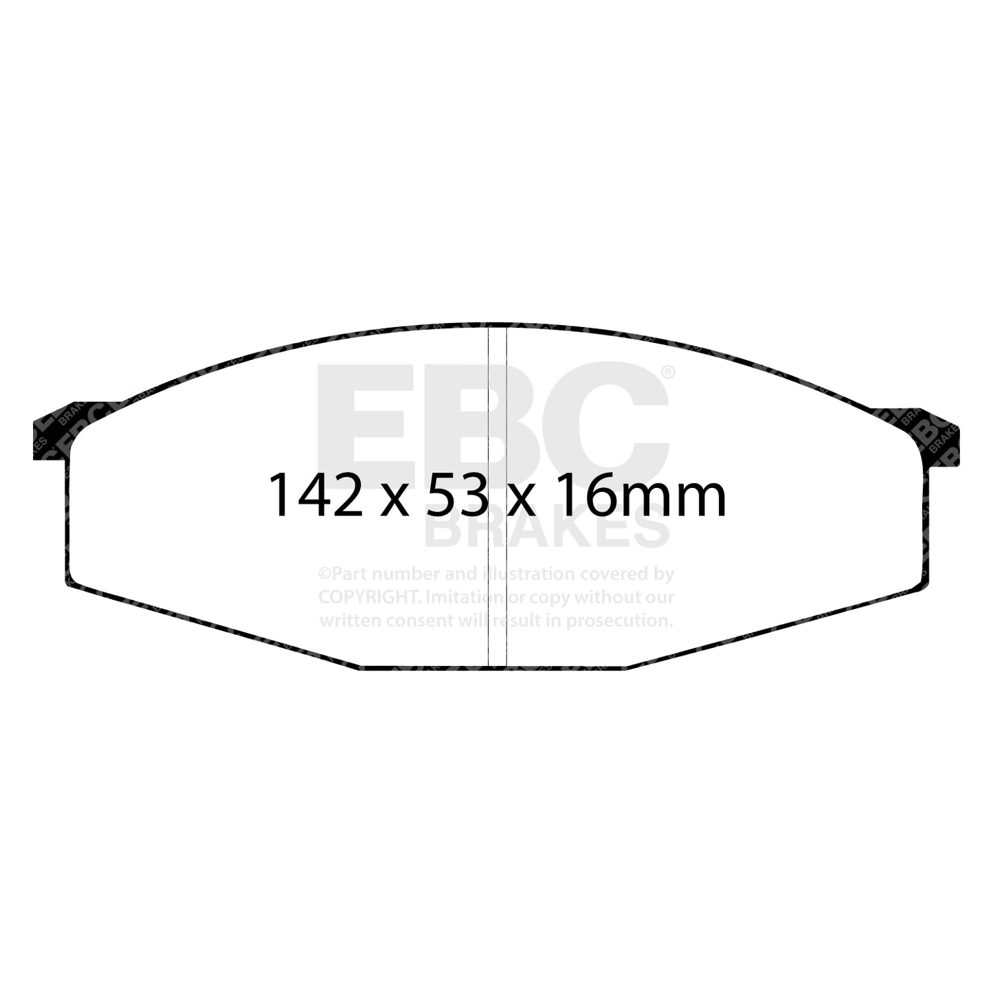 EBC ULTIMAX2 Front Brake Pad Set Datsun Nissan Commercial