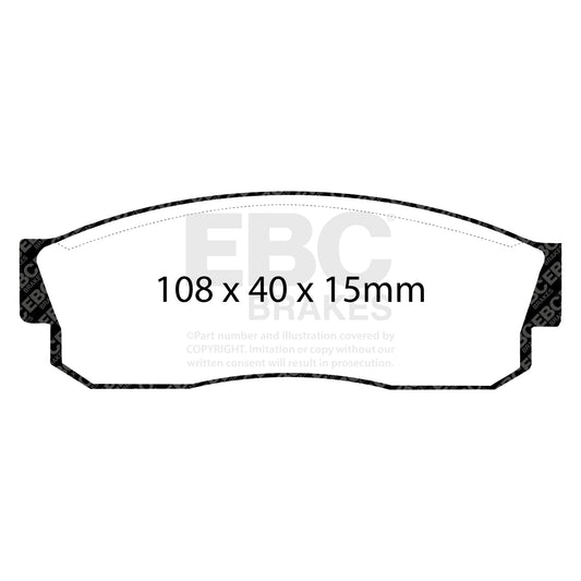 EBC GREENSTUFF Front Brake Pad Set Nissan Subaru 4106013A25