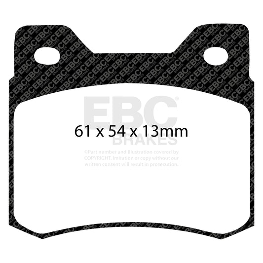 EBC GREENSTUFF Brake Pad Set Rear Mercedes-Benz 0004208820